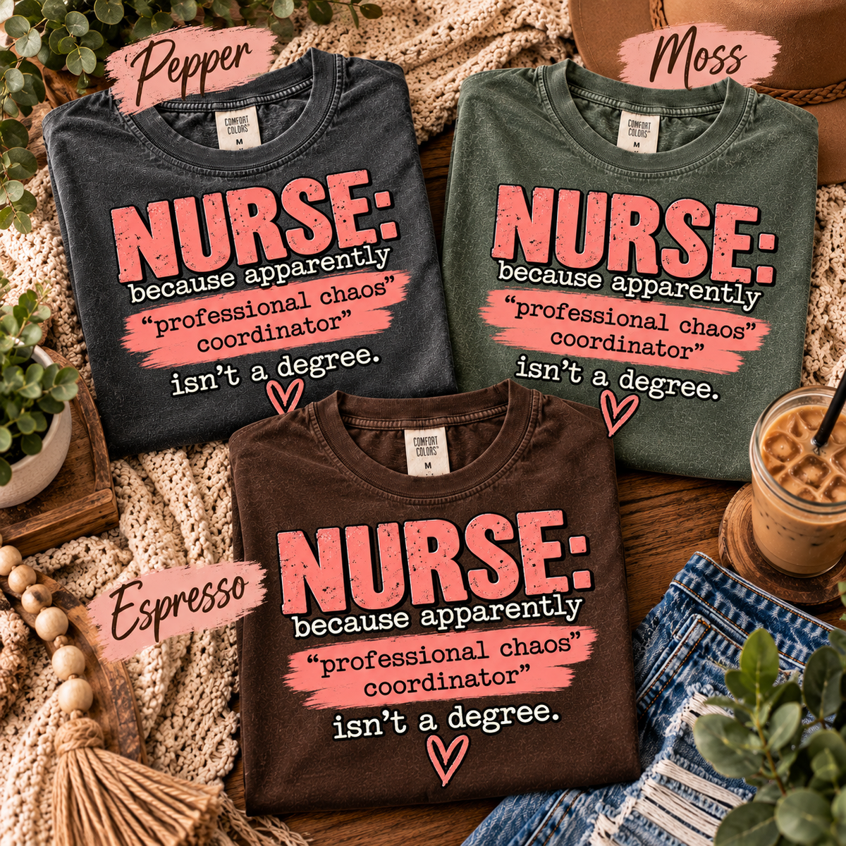 Nurse Professional Chaos Coordinator Shirt | Funny Nurse Tee | UNHINGED by CMH
