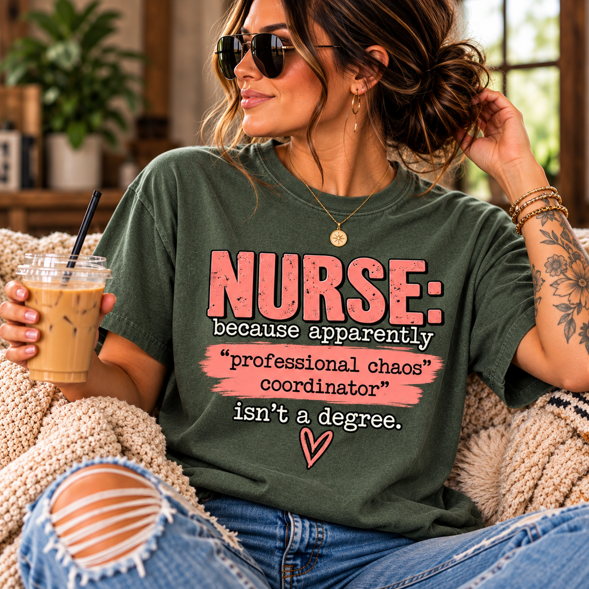 Nurse Professional Chaos Coordinator Shirt | Funny Nurse Tee | UNHINGED by CMH