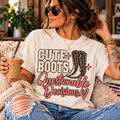 Cute Boots, Questionable Decisions Graphic Tee | UNHINGED by CMH