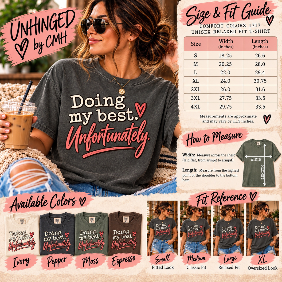 Doing My Best, Unfortunately Graphic Tee | UNHINGED by CMH