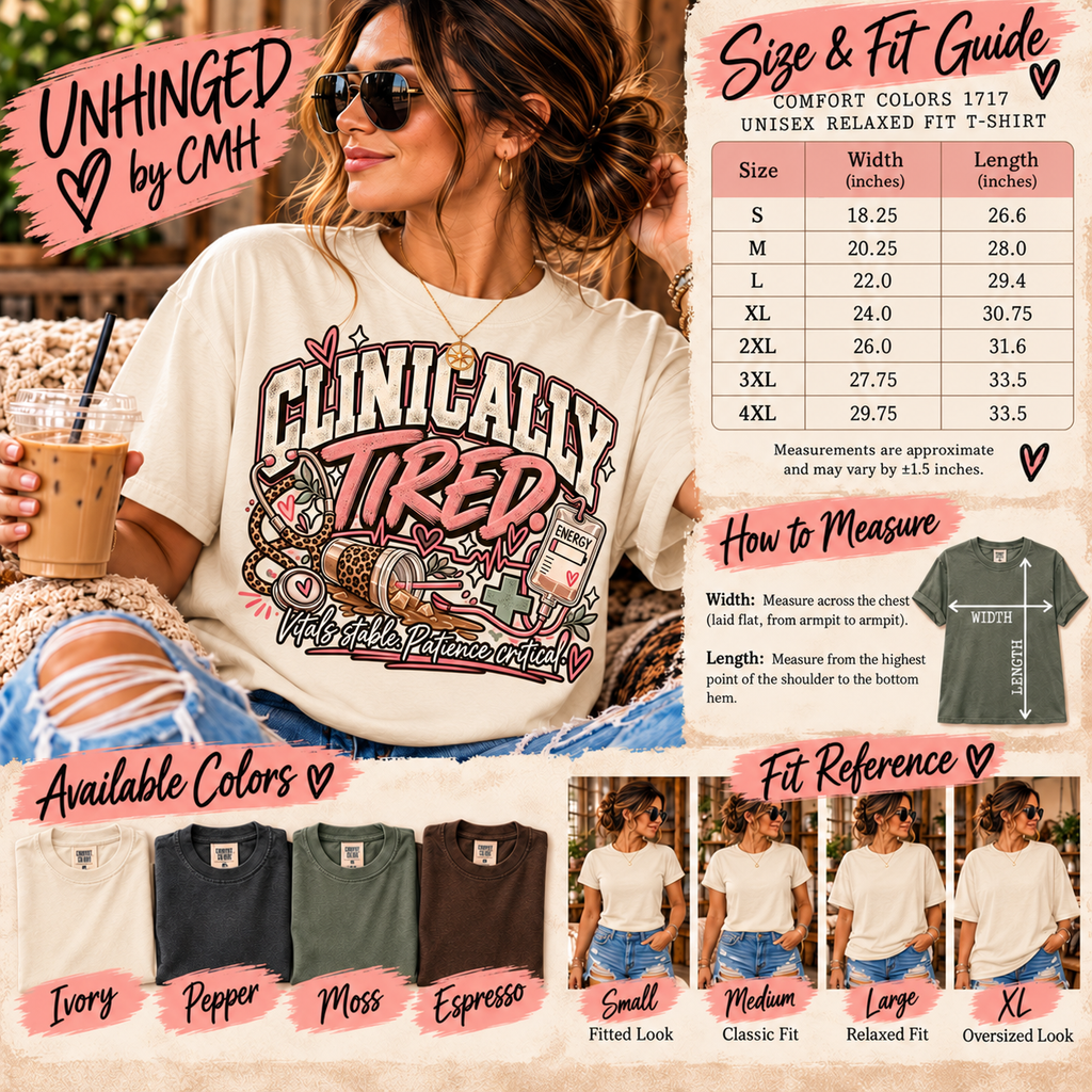 Clinically Tired Nurse Graphic Tee | UNHINGED by CMH